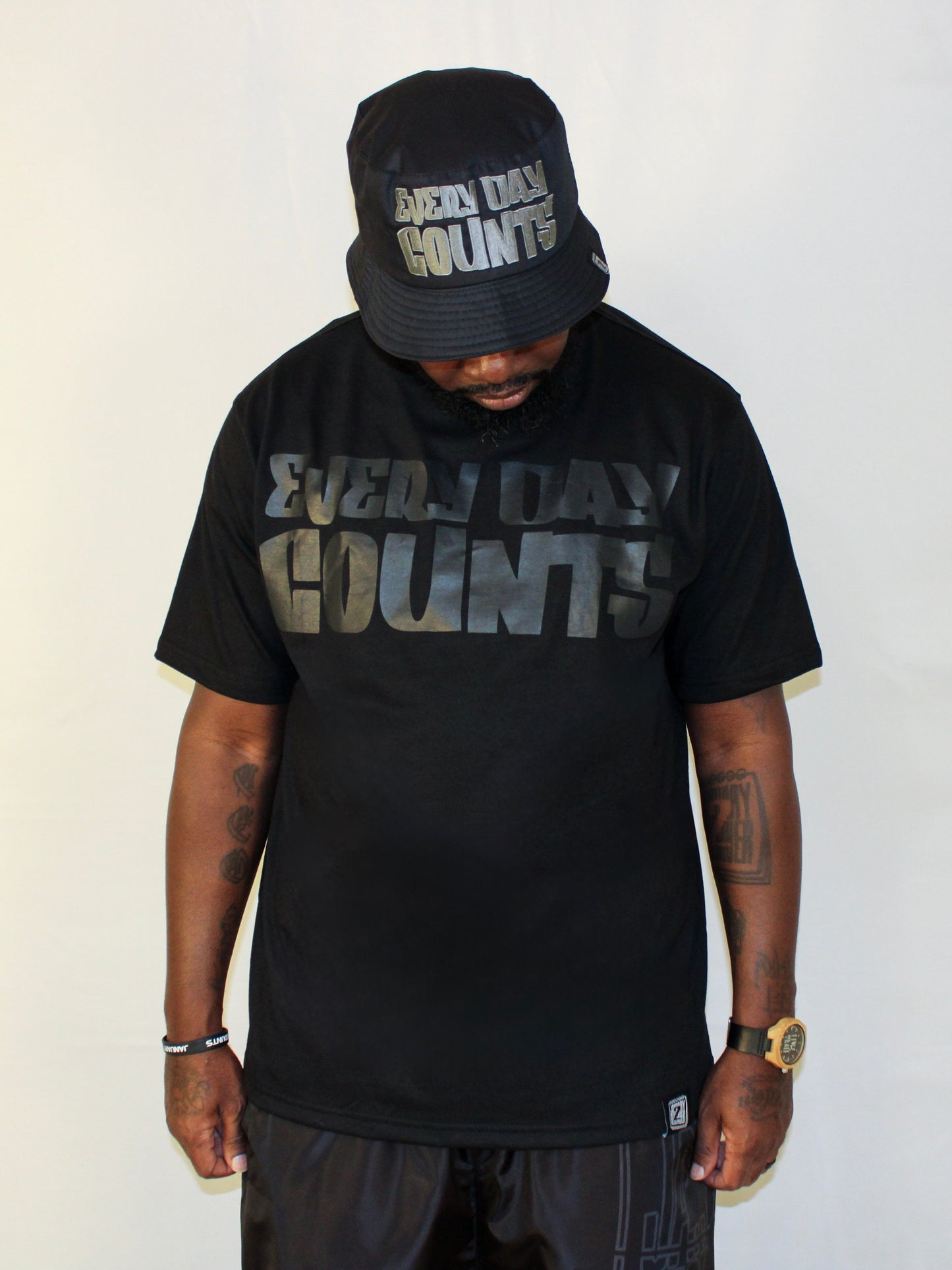 EDC "Trap Out" Blk on Blk Tee