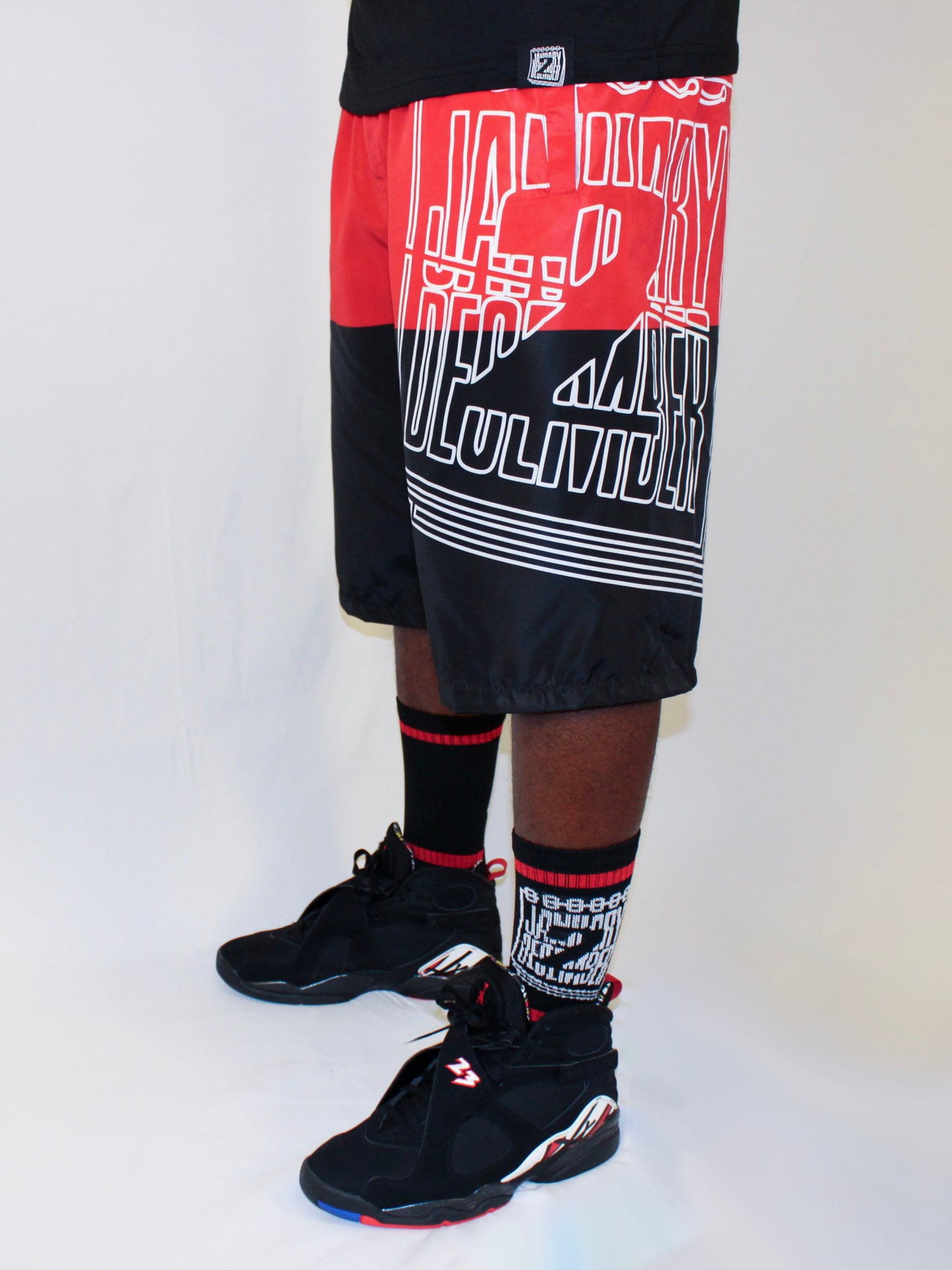 J2D Socks - Blk/Red/White