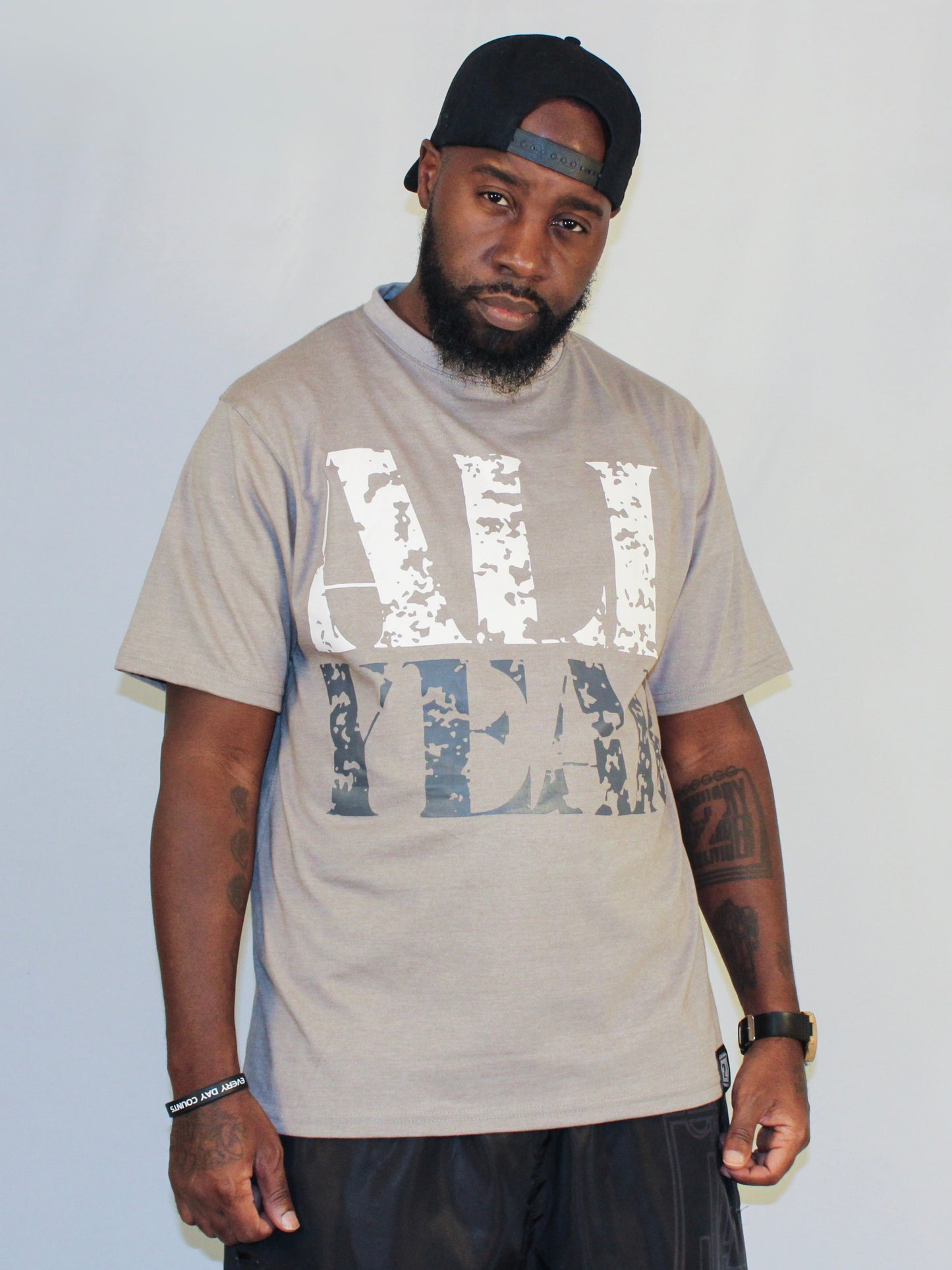 All Year "Cool Grey" Grey/White/Charcoal Tee