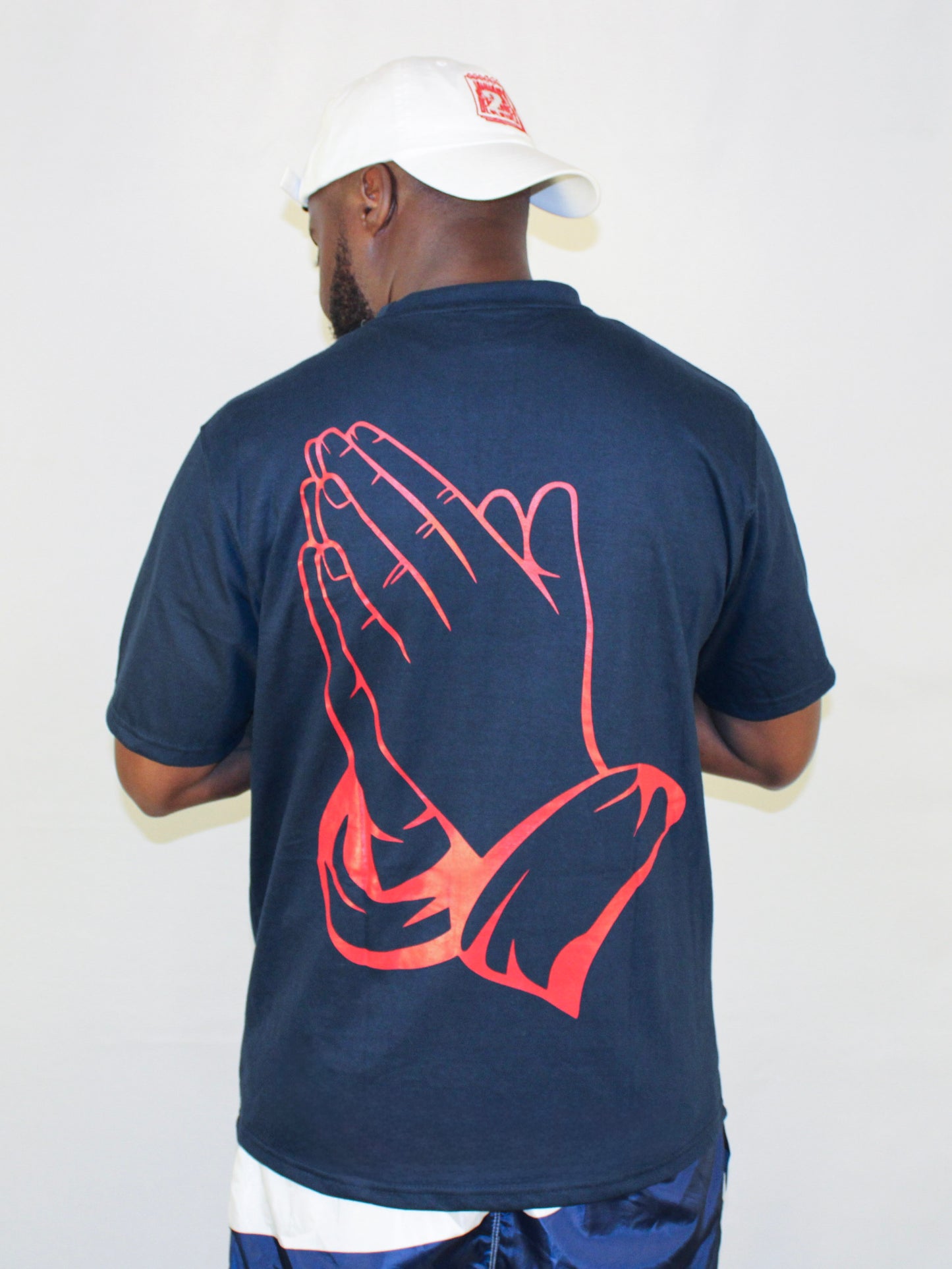 J2D "Prayed Up" Navy/Red/White Tee