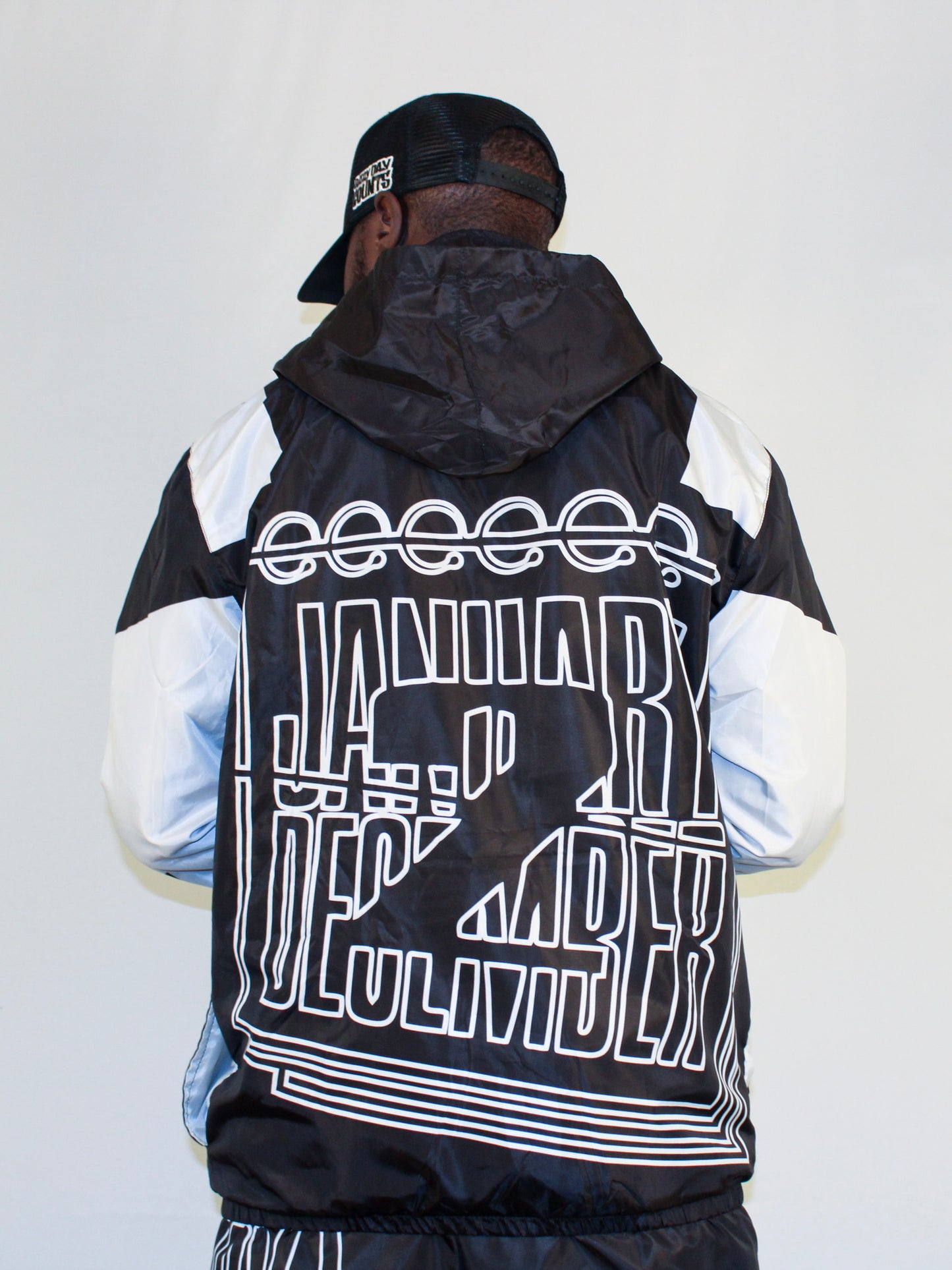 J2D "Oreo" Windbreaker - Black/White