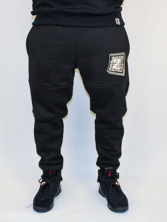 J2D Joggers - Blk/White