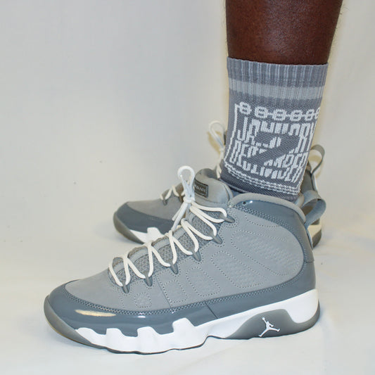 J2D Socks - 2 Tone Grey/White