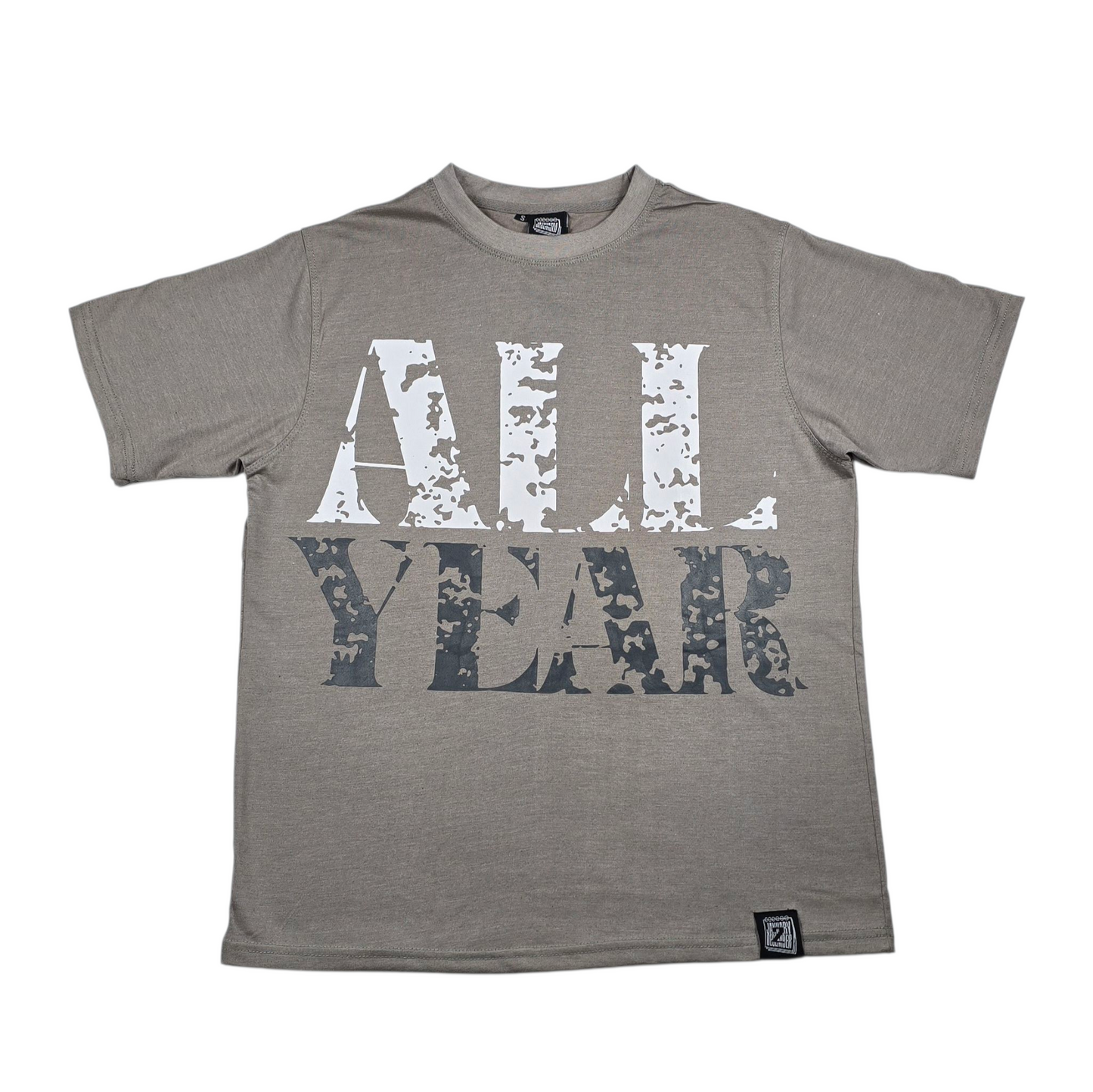 All Year "Cool Grey" Grey/White/Charcoal Tee