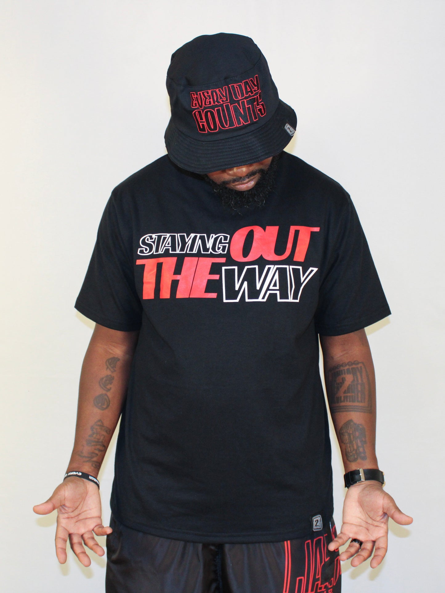 J2D SOTW "Ducked Off" Red/Blk/White Tee