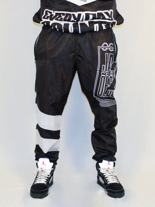 J2D "Oreo" Black/White Nylon Pants