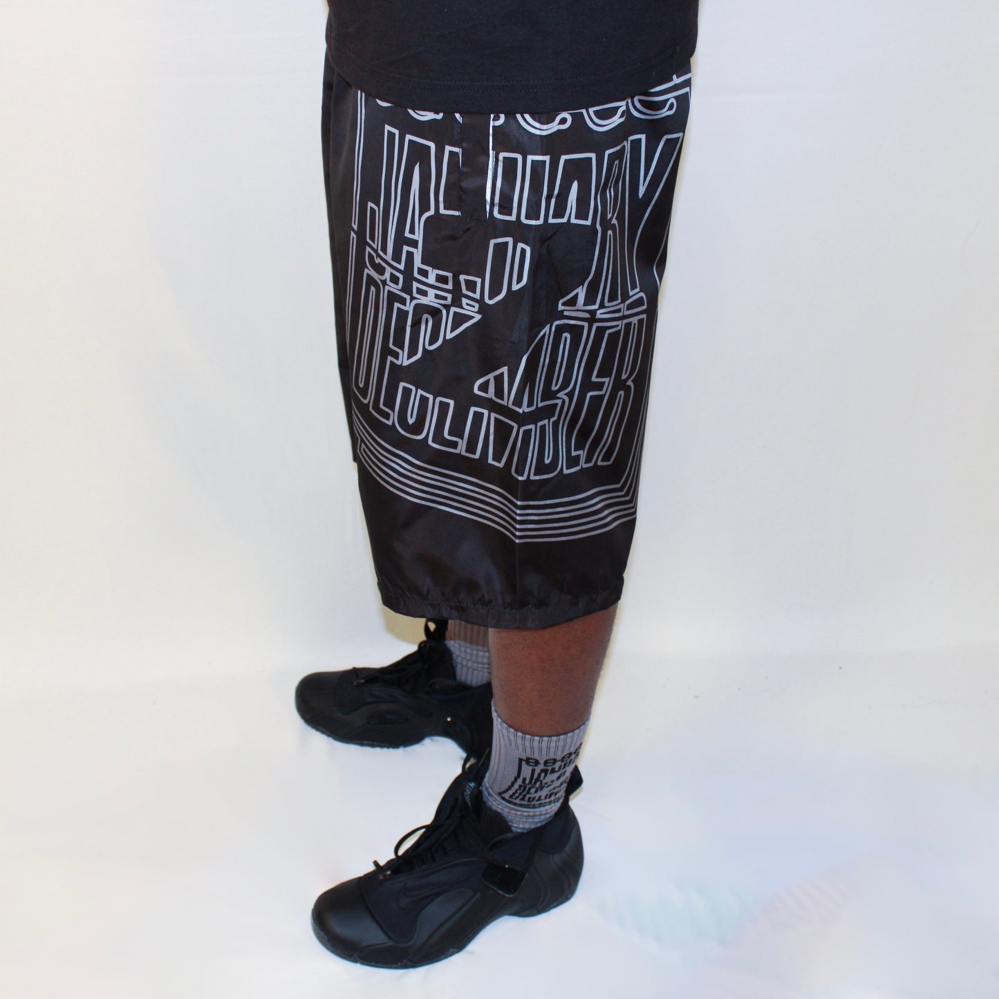 J2D "Make a Play" Blk/Grey Nylon Shorts