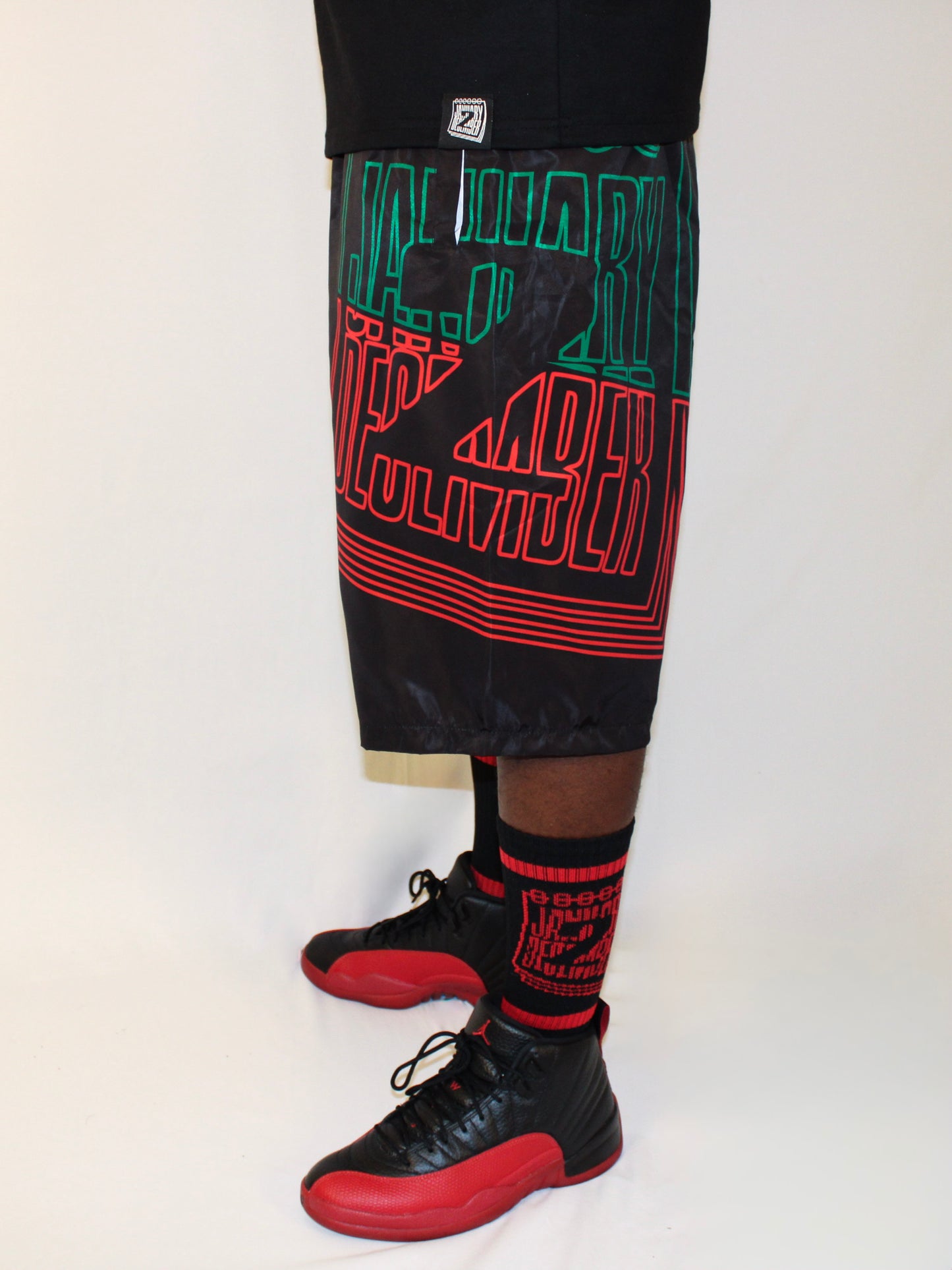 J2D "Juneteenth" Nylon Shorts