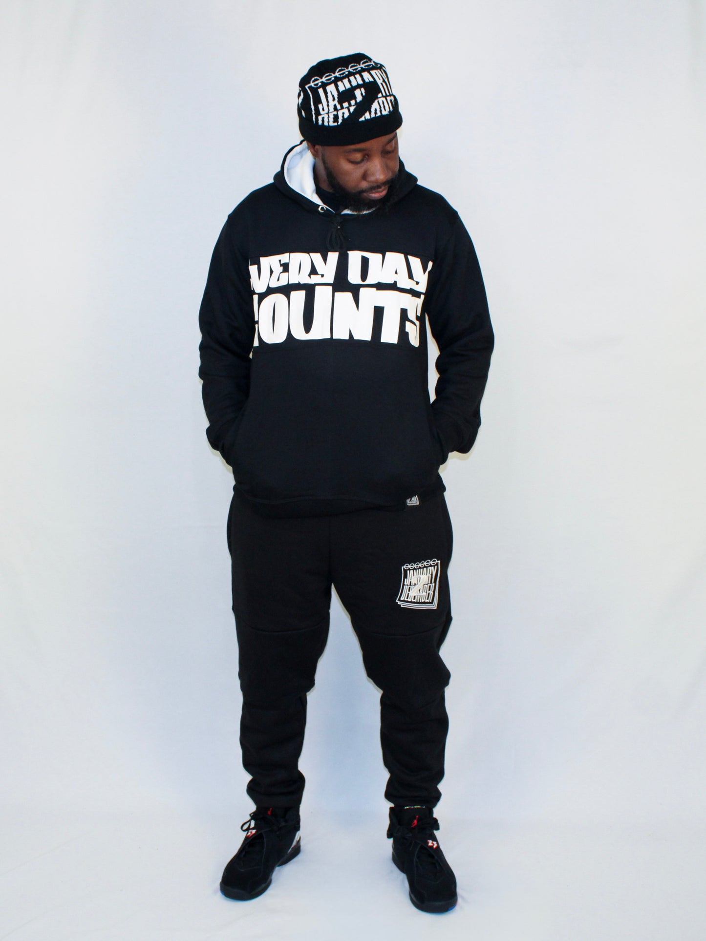 EDC Hoodie - Blk/White