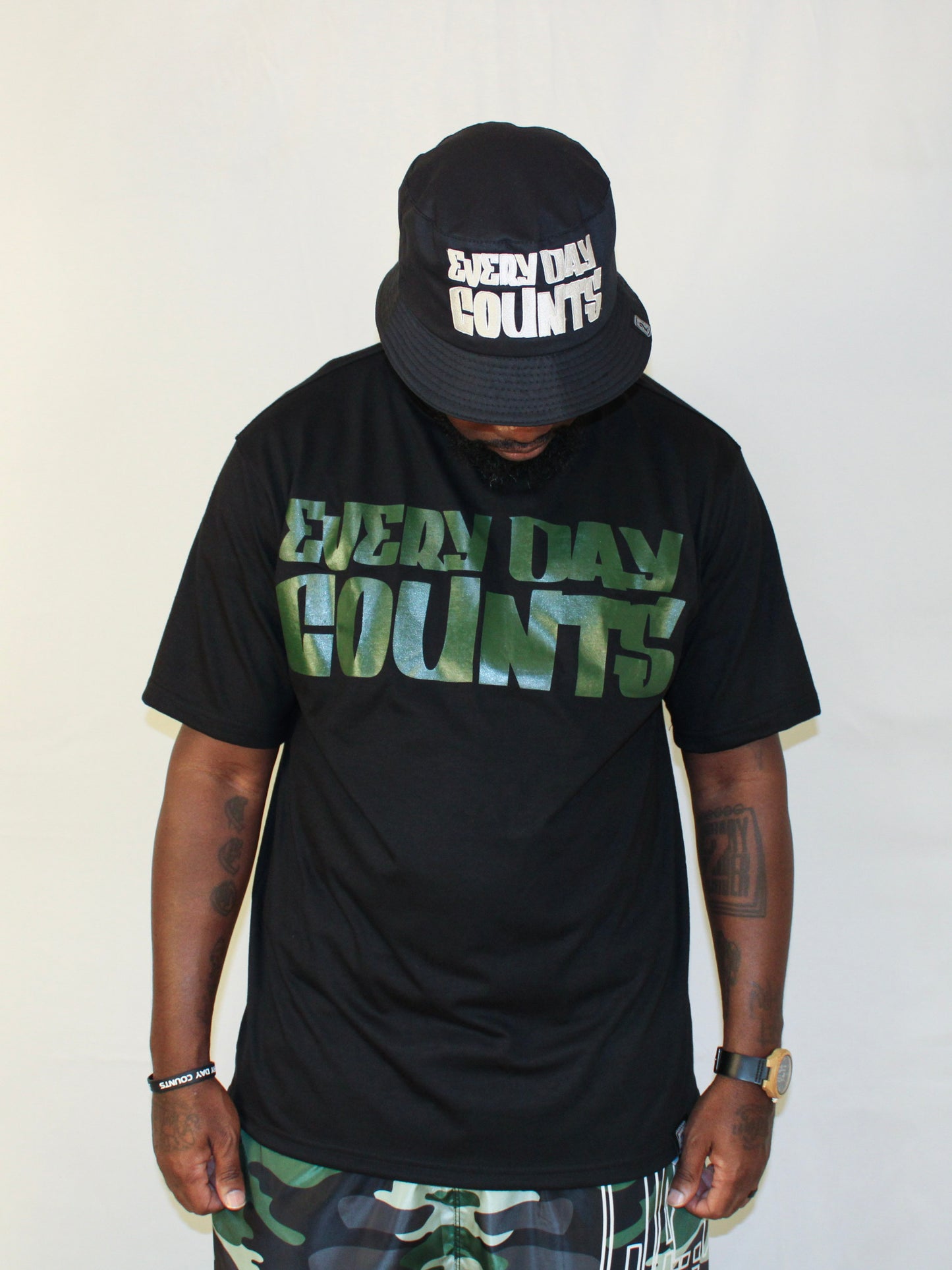 J2D "Get on Thru" Blk/White Bucket Hat
