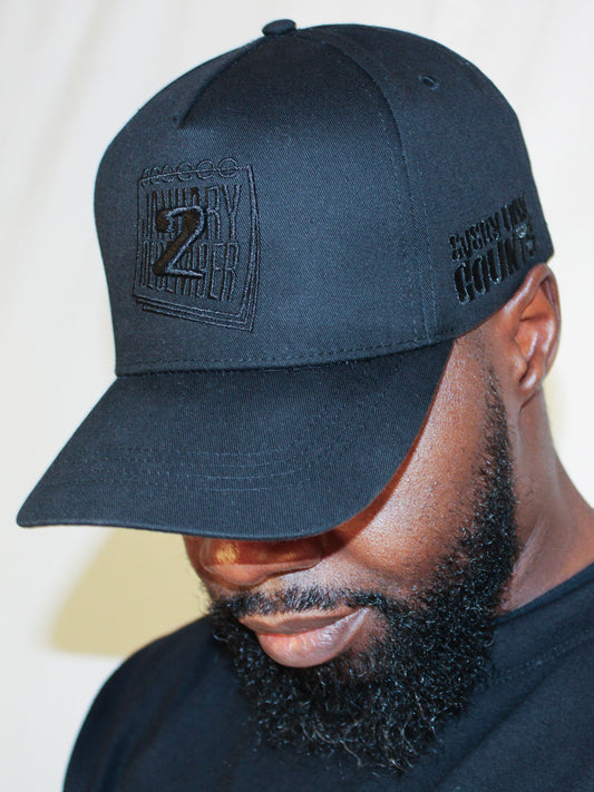 J2D Snapback- Blk on Blk