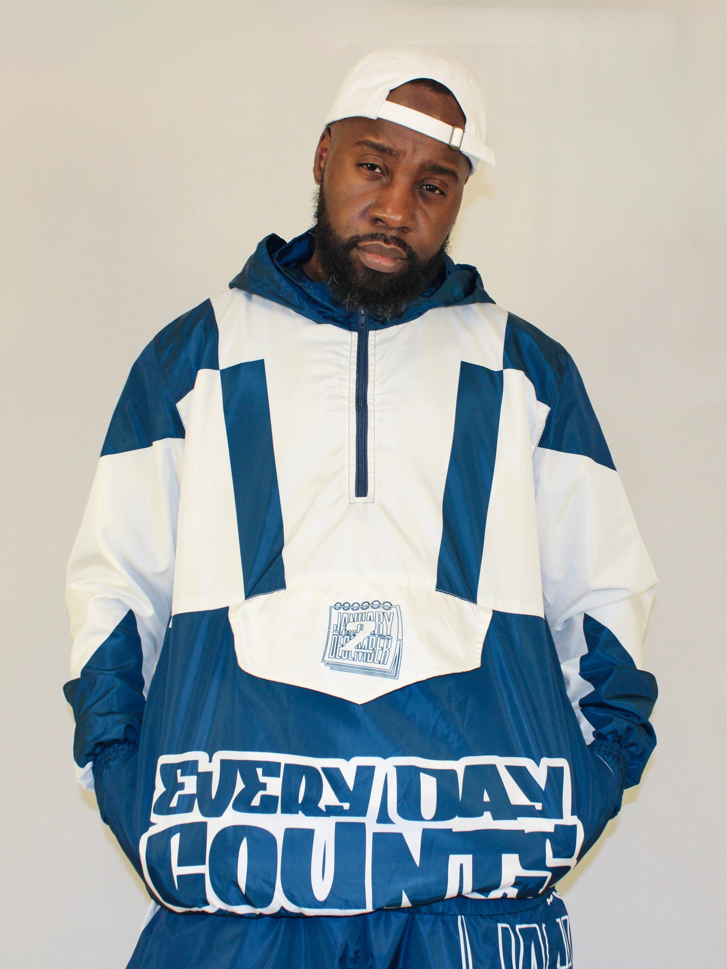J2D Breaker - French Blue/White
