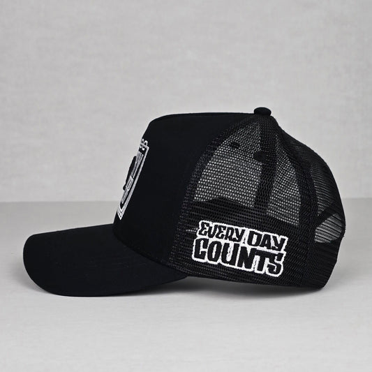 J2D Trucker Hat - Black/White