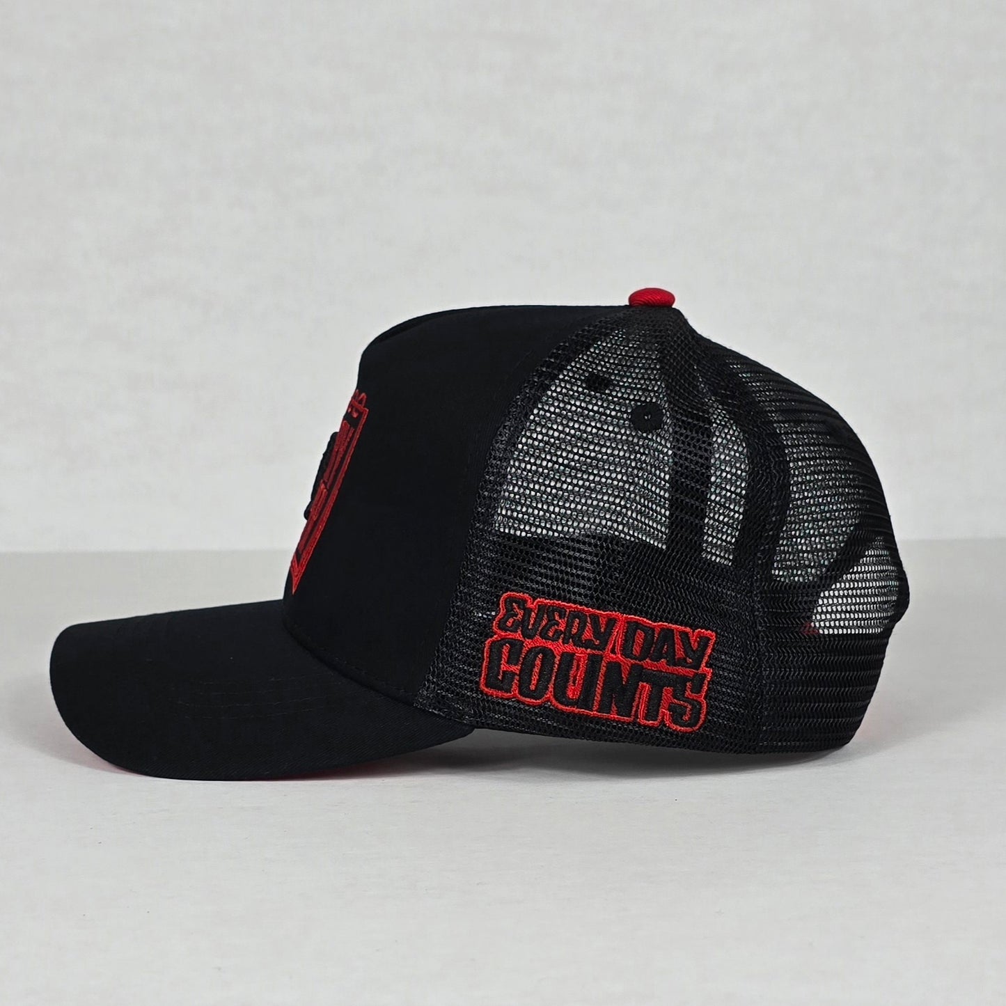 J2D Trucker Hat - Black/Red