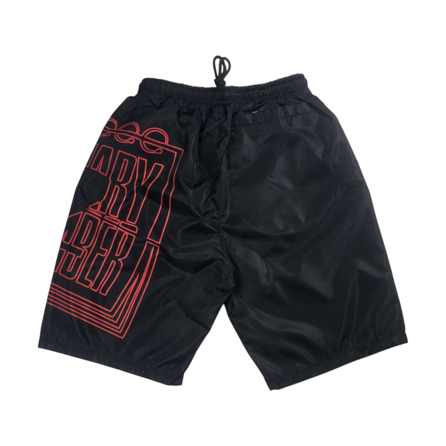 J2D Nylon Coolin Shorts - Black/Red