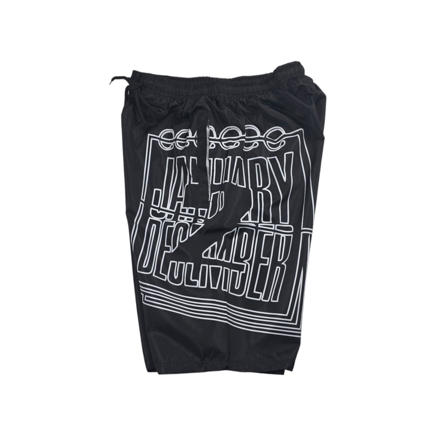 J2D Nylon Coolin Shorts - Black/White