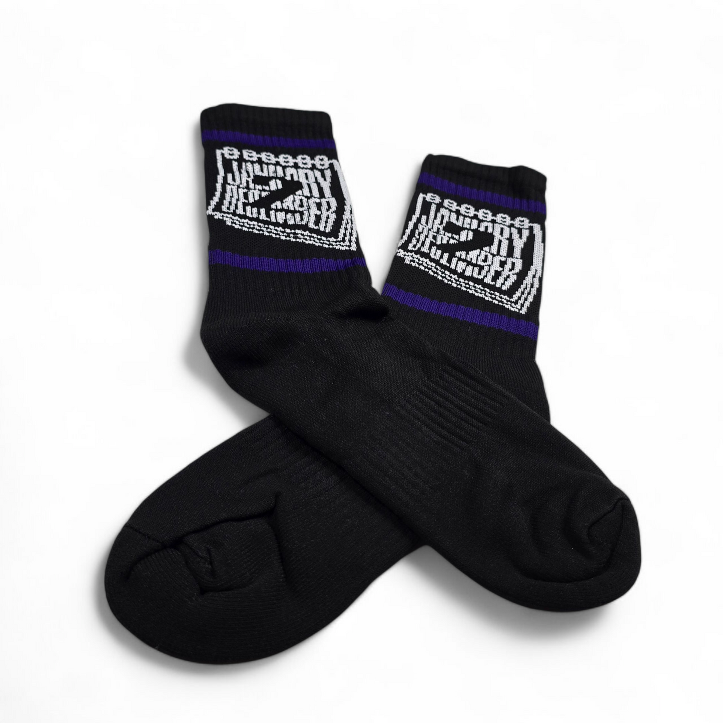 J2D Socks - Blk/Purple/White