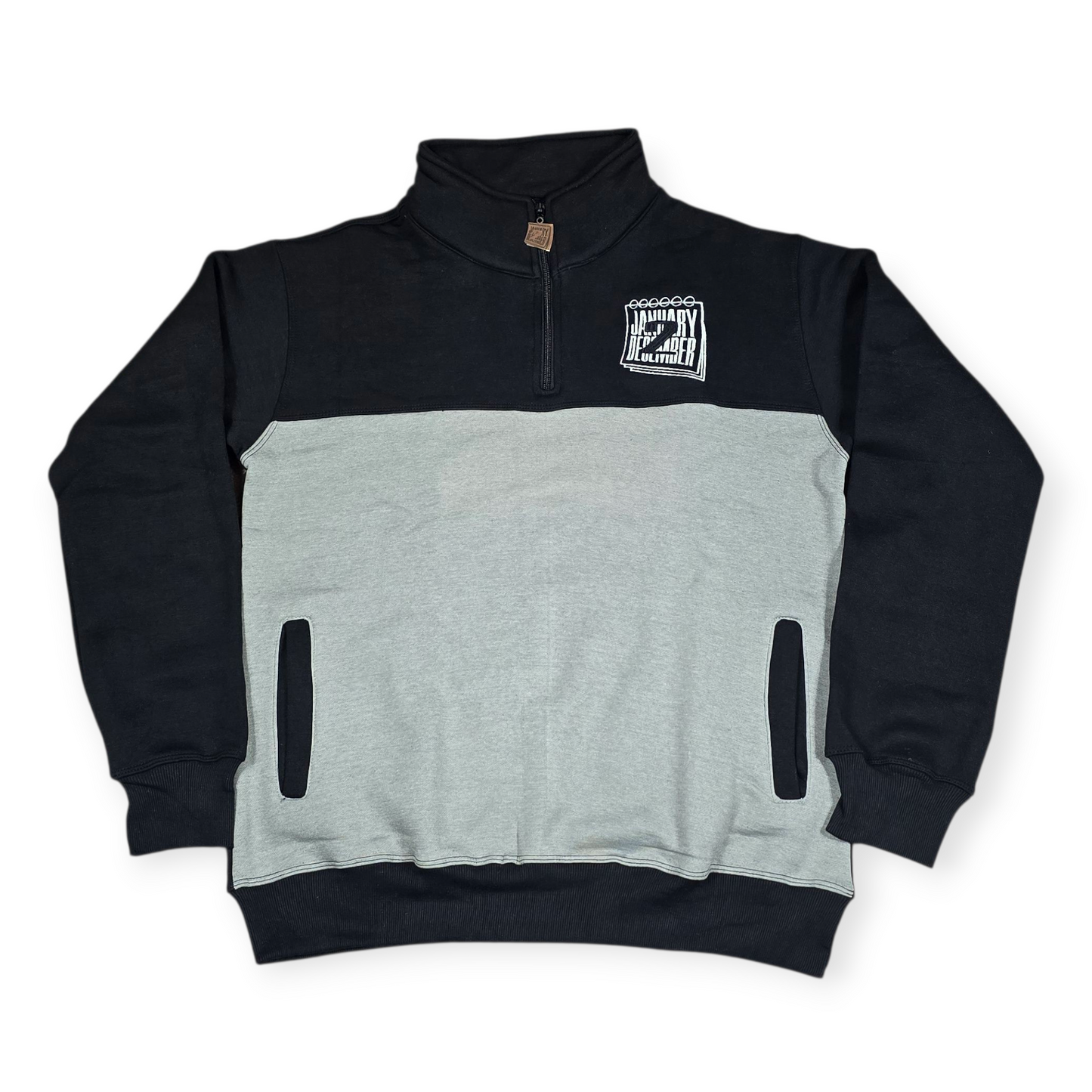 J2D Zip Fleece - Blk/White/Grey