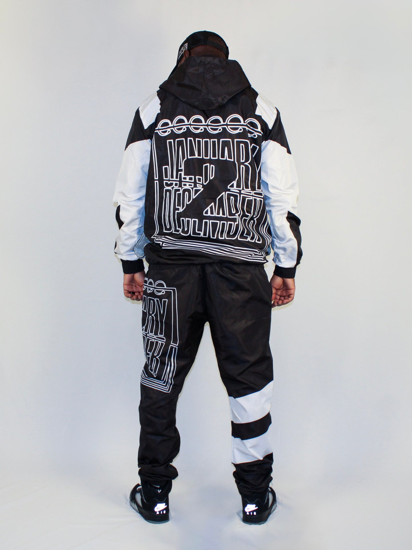 J2D "Oreo" Black/White Nylon Pants