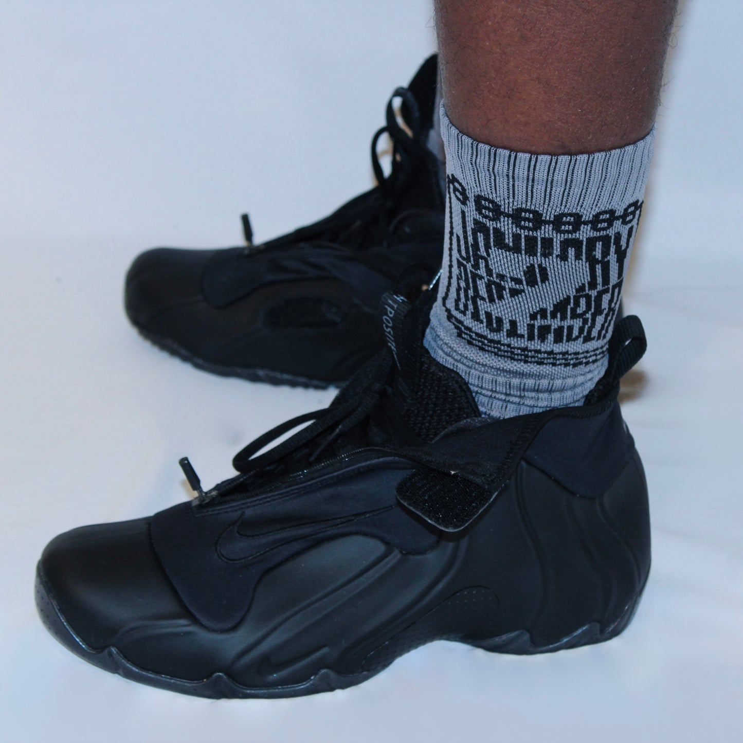 J2D Crew Socks - Grey/Black