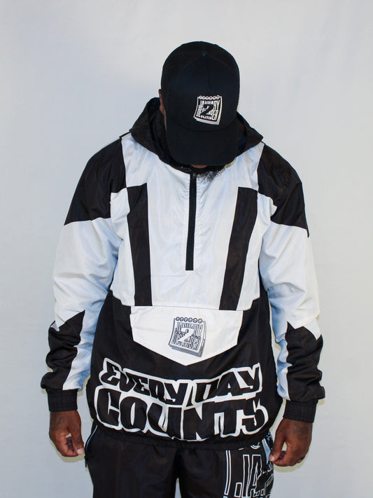 J2D "Oreo" Windbreaker - Black/White
