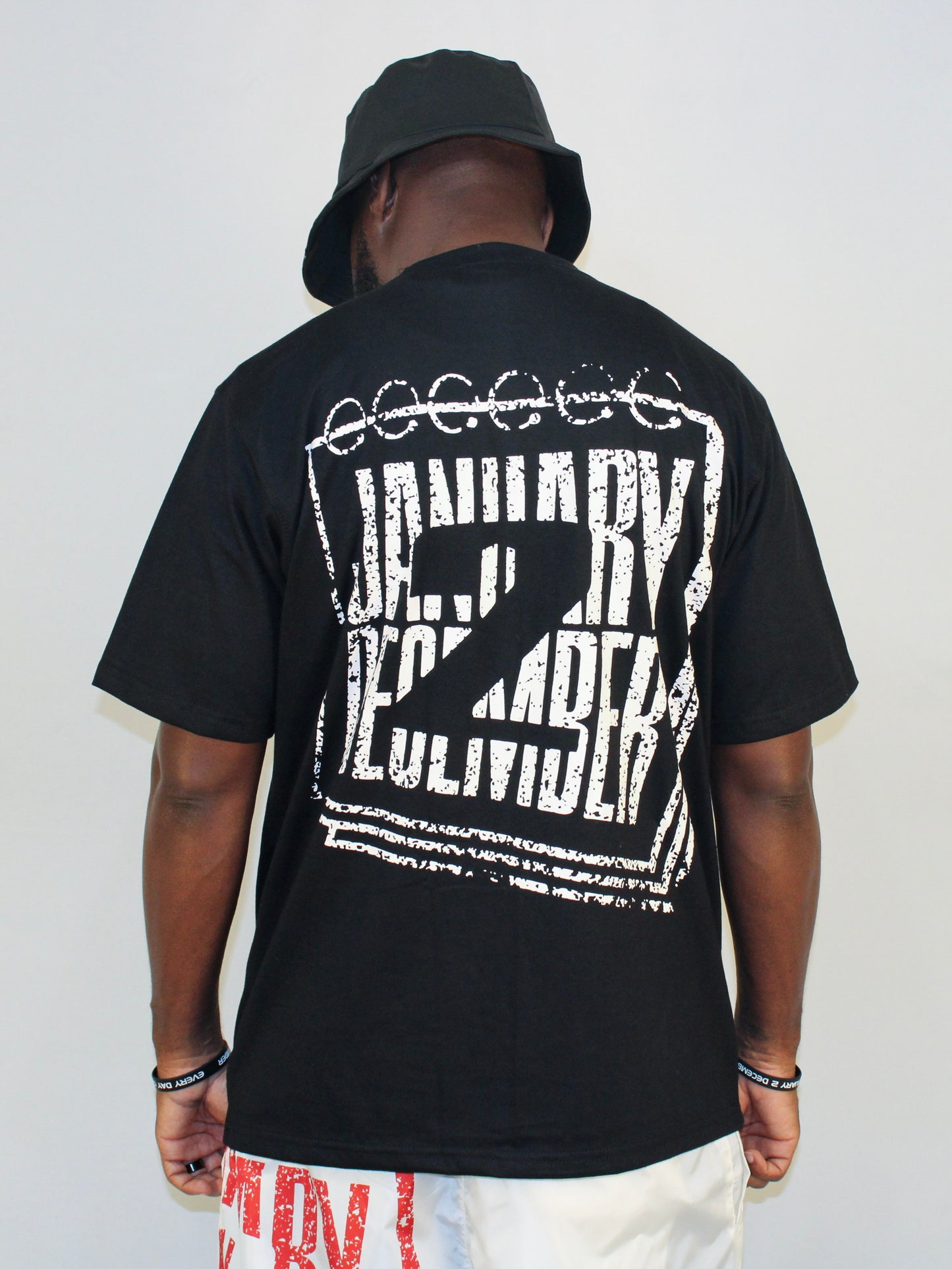 J2D "JAN 1ST - DEC 31ST" Black/White Tee