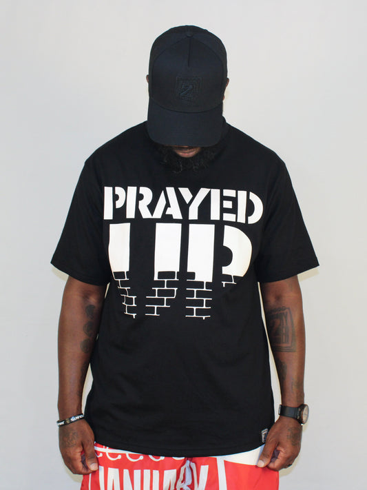 J2D "Prayed Up" Black/White/Red Tee