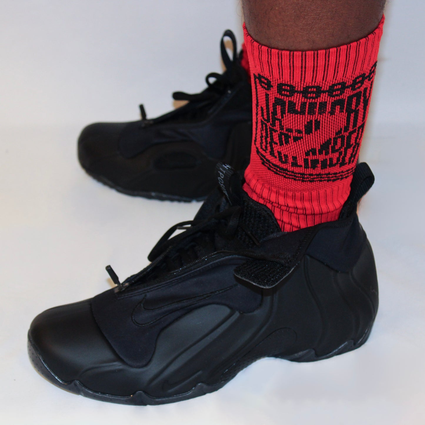 J2D Crew Socks - Red/Black