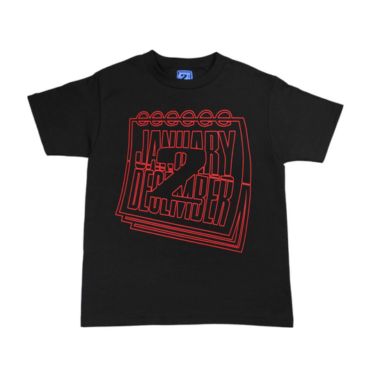 J2D T Shirt - Black/Red