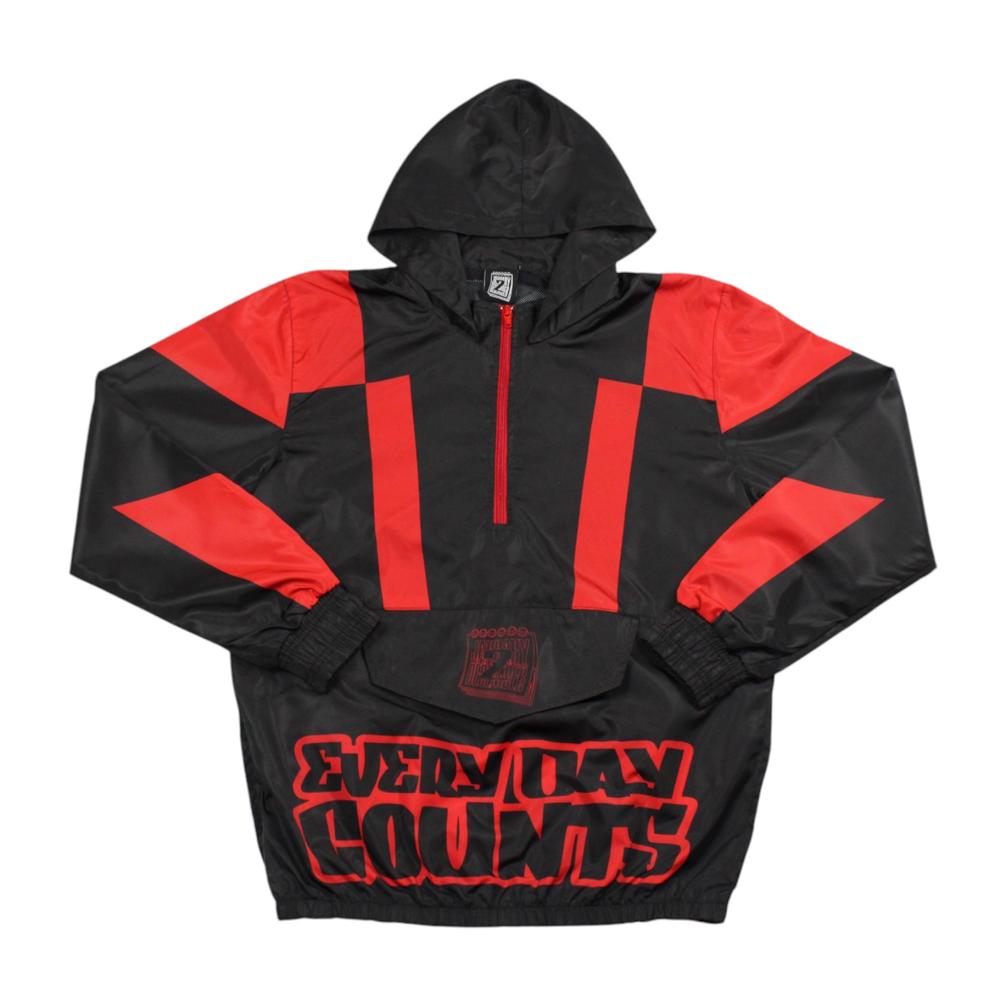 J2D Windbreaker - Black/Red