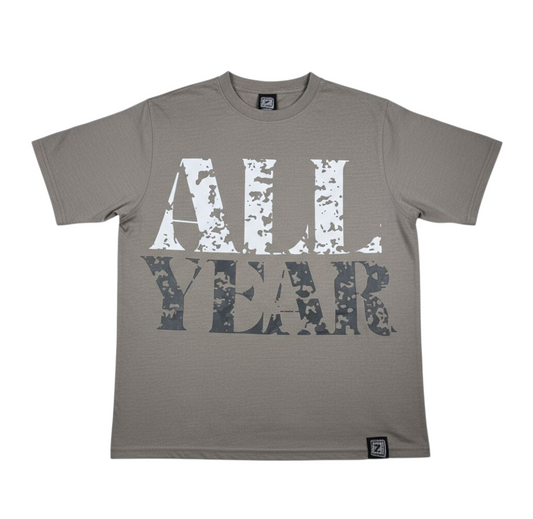 All Year "Cool Grey" Grey/White/Charcoal Tee