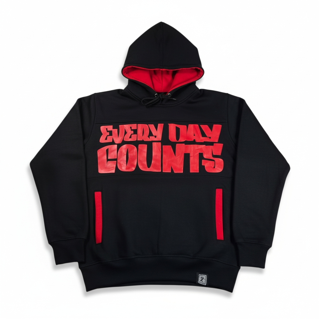 EDC Hoodie - Black/Red