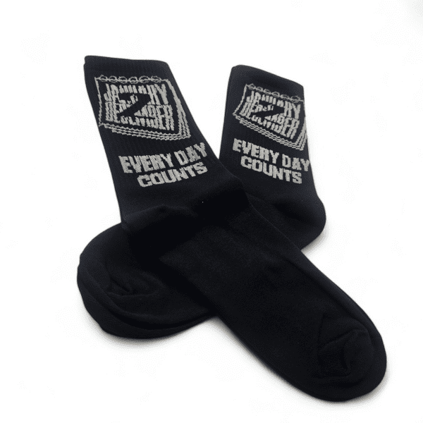 Jan 2 Dec - Black/Grey Socks