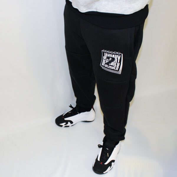 Jan 2 Dec Joggers- Black/White - Image 2