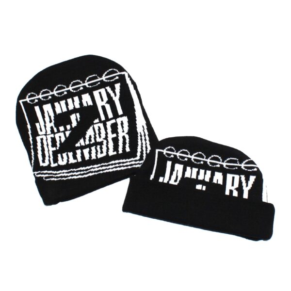 Jan 2 Dec Beanie - White/Black