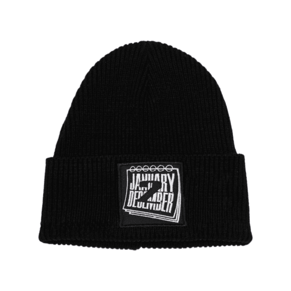 Jan 2 Dec Beanie - Black/White