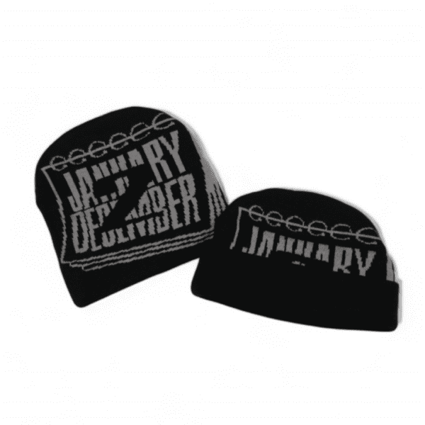 Jan 2 Dec Beanie - Black/Grey