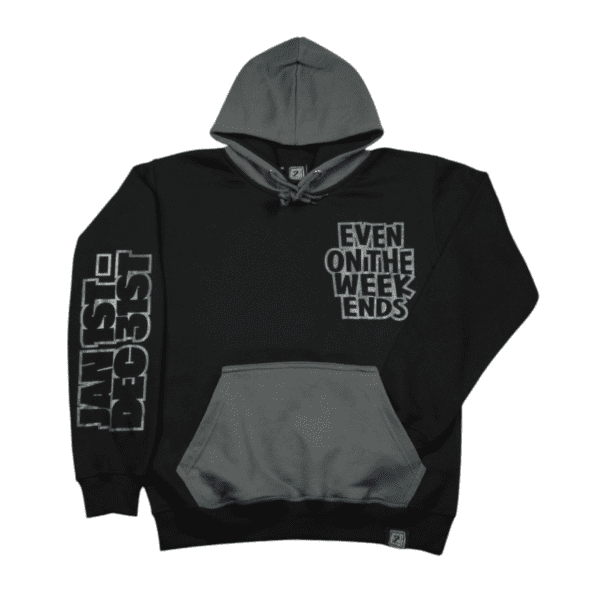 EOTW Hoodie- Black/Charcoal Grey