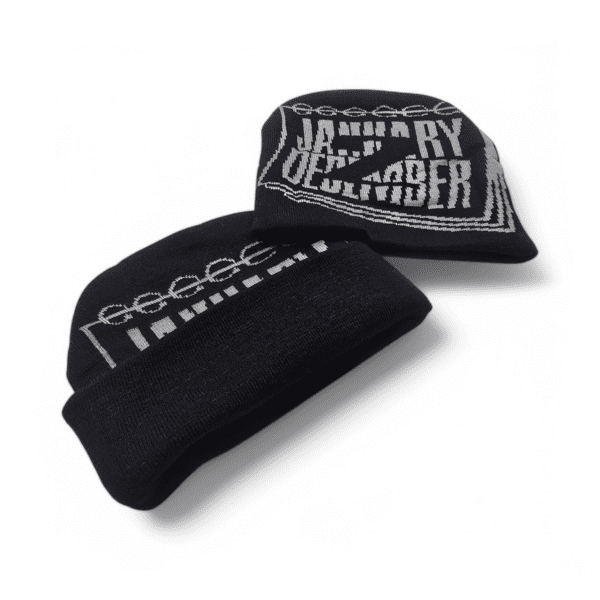 Jan 2 Dec Beanie - Black/Grey